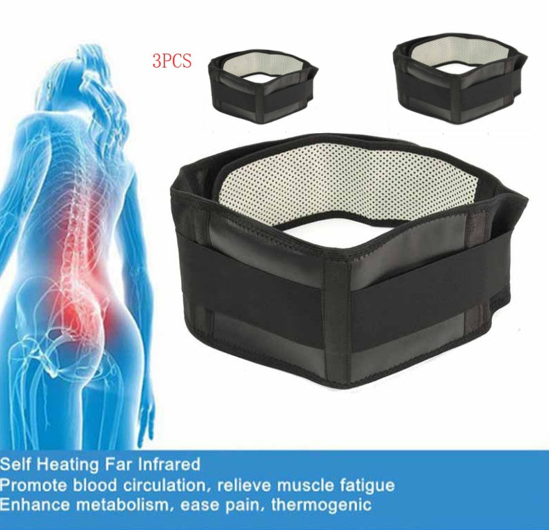 Adjustable Tourmaline Self-heating Magnetic Therapy Waist Support Belt
