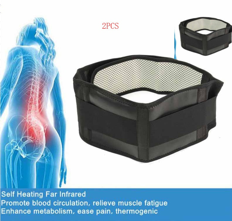 Adjustable Tourmaline Self-heating Magnetic Therapy Waist Support Belt