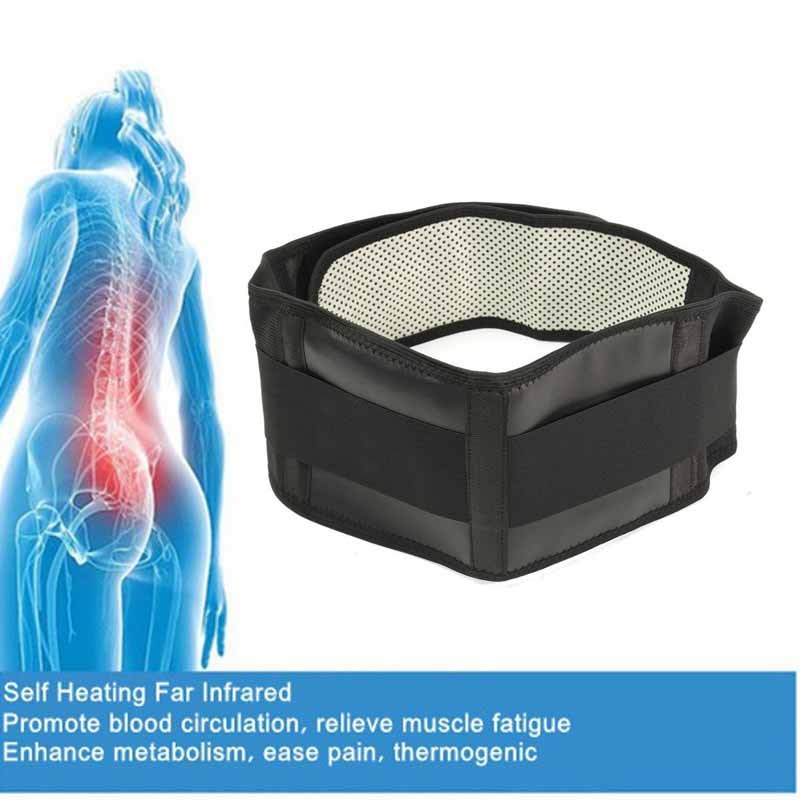 Adjustable Tourmaline Self-heating Magnetic Therapy Waist Support Belt