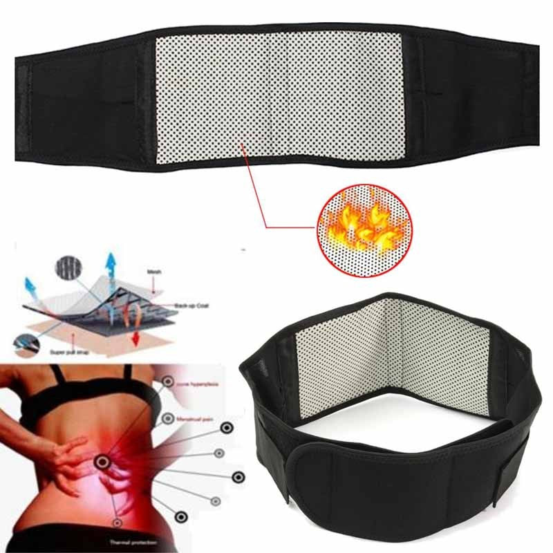 Adjustable Tourmaline Self-heating Magnetic Therapy Waist Support Belt
